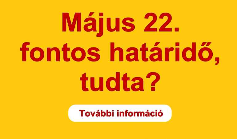 2018.05.22.-Fontos határidő!