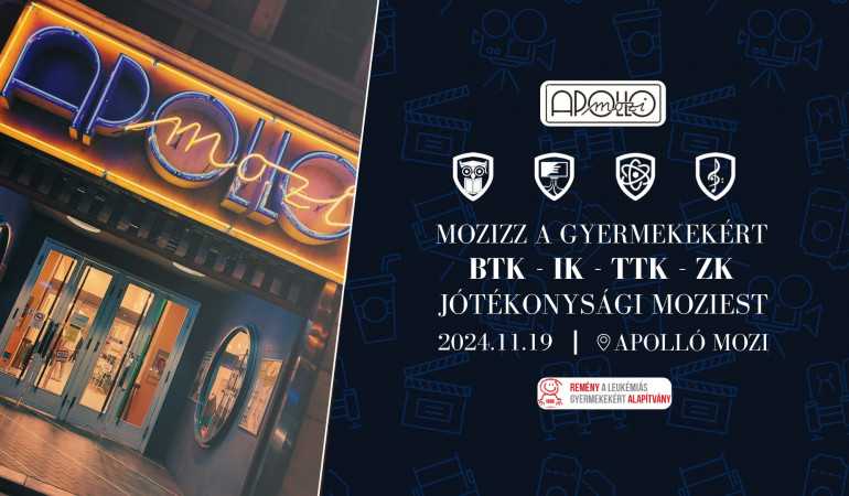 Jótékonysági szórakoztató este az Apolló Moziban