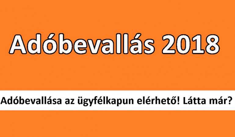 Adóbevallás 2018-ban