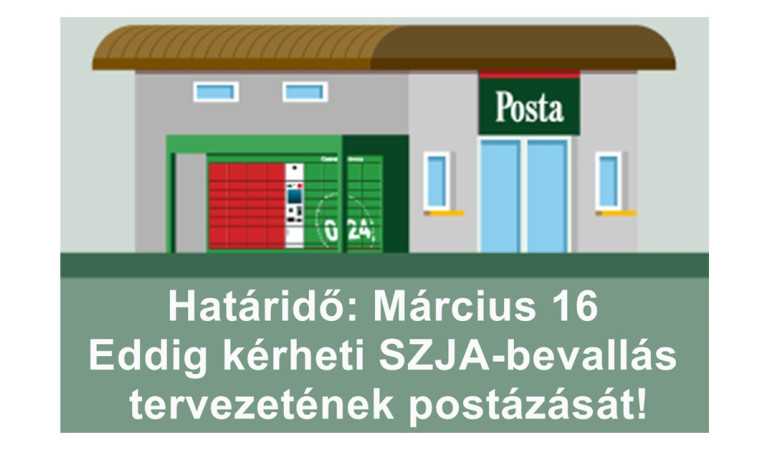 Március 16-ig kérhető még az SZJA-bevallás tervezetének postázása