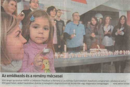 Az emlékezés és a remény mécsesei 