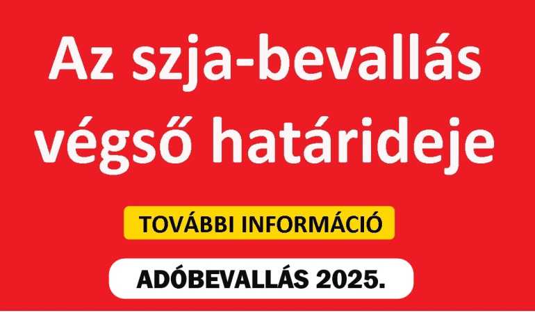Az szja-bevallás végső határideje