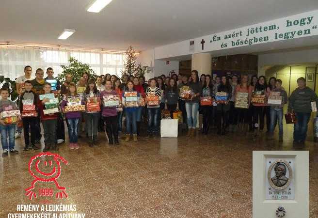 Báthory István Katolikus Gimnázium és Szakközépiskola adománya 2013-ban