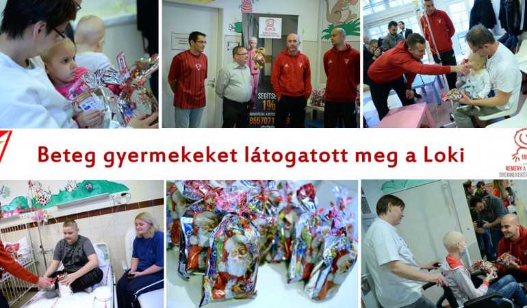 Beteg gyermekeket látogatott meg a Loki