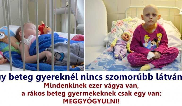 Egy beteg gyereknél nincs szomorúbb látvány