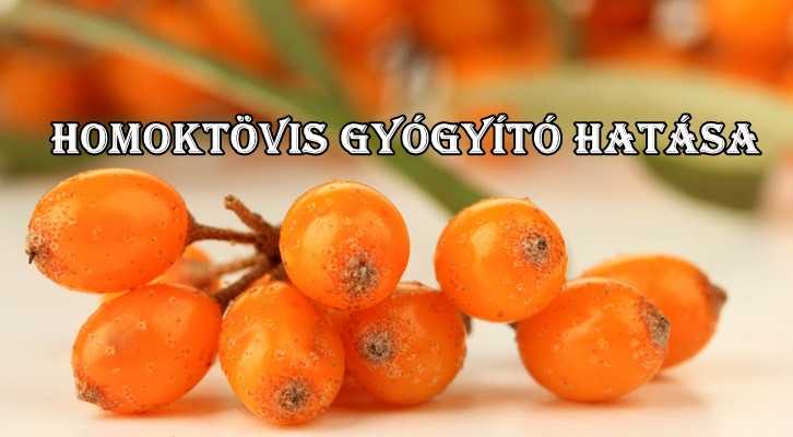 Homoktövis gyógyító hatása