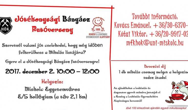 Jótékonysági futóverseny Miskolcon - Gyere el te is!