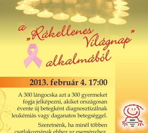 Mécsesgyújtás a Rákellenes világnap alkalmából