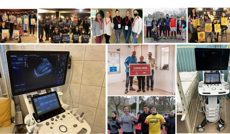 3 db Ultrahang vizsgálófej került átadásra a támogatóknak köszönhetően