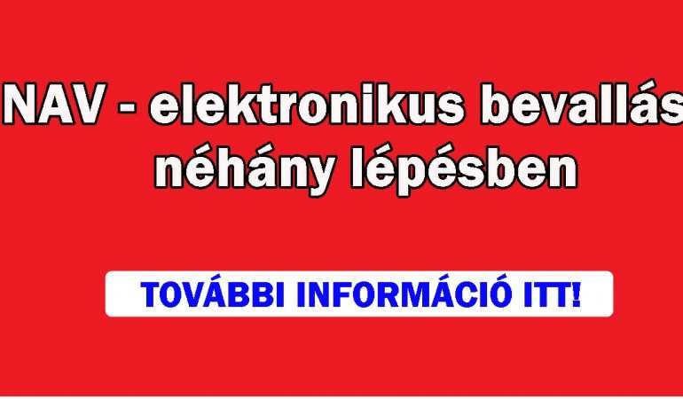 NAV - elektronikus bevallás néhány lépésben