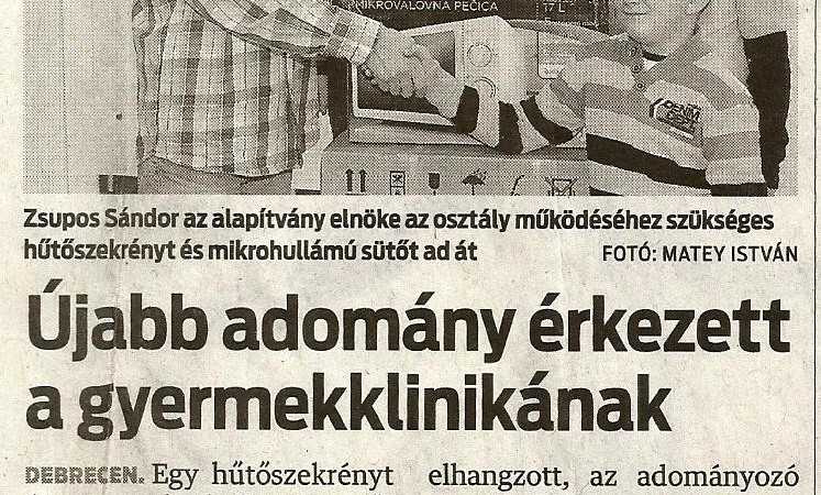 Példamutató adományozás