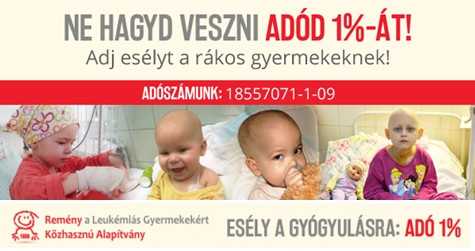 Reménnyel a beteg gyermekekért