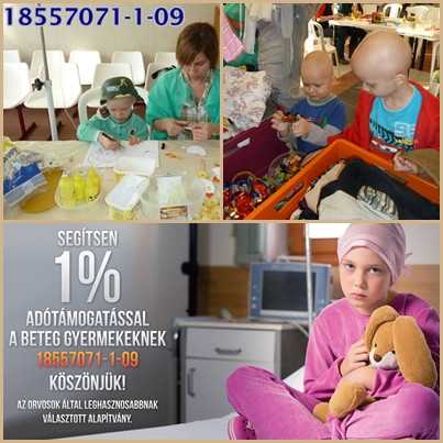 Rendelkezzen adója 1 százalékáról a beteg gyermekeknek