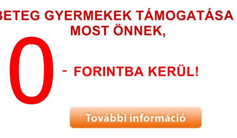 Szeretne segíteni? Önnek semmibe nem kerül!