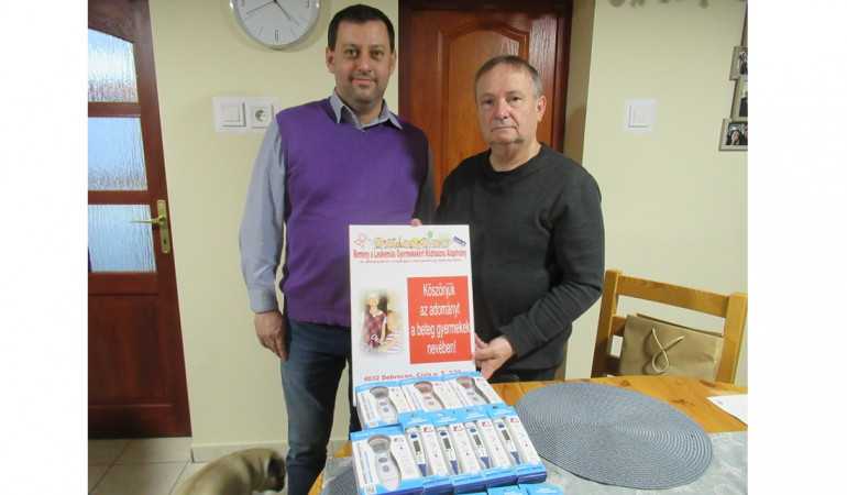 Adomány a kis betegek lázméréséhez