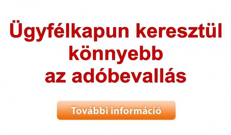 Ügyfélkapun keresztül könnyebb az adóbevallás