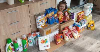 Élelmiszercsomag átadás Dorkának és családjának Tiszaeszláron