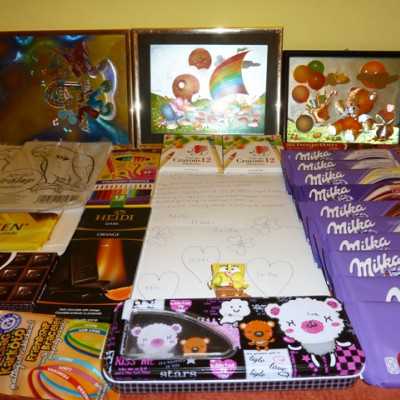 Érkeznek a „cipős doboznyi szeretet” ajándékai és a csokoládék 2014 - alapítvány, adó 1%, támogatás