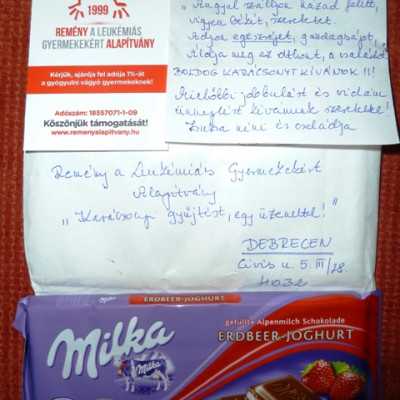 Érkeznek a „cipős doboznyi szeretet” ajándékai és a csokoládék 2014 - alapítvány, adó 1%, támogatás