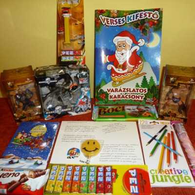 Érkeznek a „cipős doboznyi szeretet” ajándékai és a csokoládék 2014 - alapítvány, adó 1%, támogatás