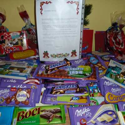 Érkeznek a „cipős doboznyi szeretet” ajándékai és a csokoládék 2014 - alapítvány, adó 1%, támogatás