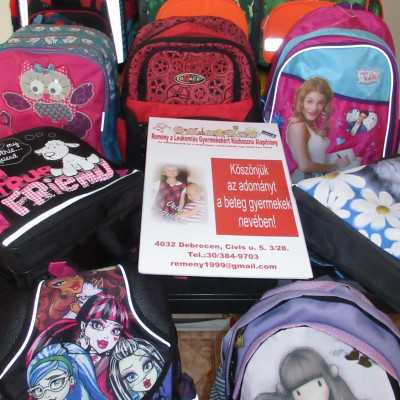 Iskolakezdési támogatás, beteg gyermekek részére - alapítvány, adó 1%, támogatás