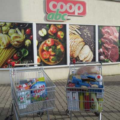 Karácsony előtti nagybevásárlás öt család részére - alapítvány, adó 1%, támogatás