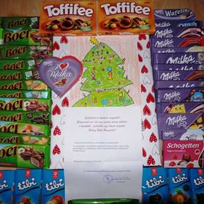 Érkeznek a „cipős doboznyi szeretet” ajándékai és a csokoládék 2015 - alapítvány, adó 1%, támogatás