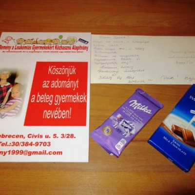 Érkeznek a „cipősdoboznyi szeretet” ajándékai és a csokoládék 2017 - alapítvány, adó 1%, támogatás