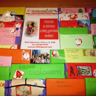 Érkeznek a „cipősdoboznyi szeretet” ajándékai és a csokoládék 2017 - alapítvány, adó 1%, támogatás