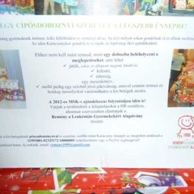 Cipõsdoboznyi szeretetek érkeznek Karácsonyra! - adó, 1%, alapítvány, támogatás