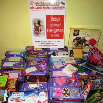 Érkeznek a „cipősdoboznyi szeretet” ajándékai és a csokoládék 2018 - alapítvány, adó 1%, támogatás