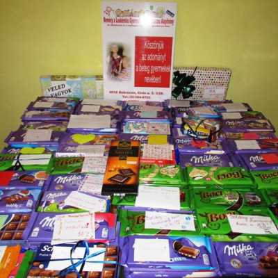 Érkeznek a „cipősdoboznyi szeretet” ajándékai és a csokoládék 2018 - alapítvány, adó 1%, támogatás