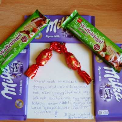 Érkeznek a „cipősdoboznyi szeretet” ajándékai és a csokoládék 2016 - alapítvány, adó 1%, támogatás