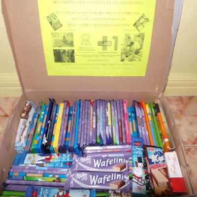 Érkeznek a „cipős doboznyi szeretet” ajándékai és a csokoládék 2015 - alapítvány, adó 1%, támogatás