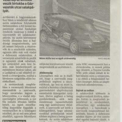 Élményautózás a salakpályán - adó, 1%, alapítvány, támogatás