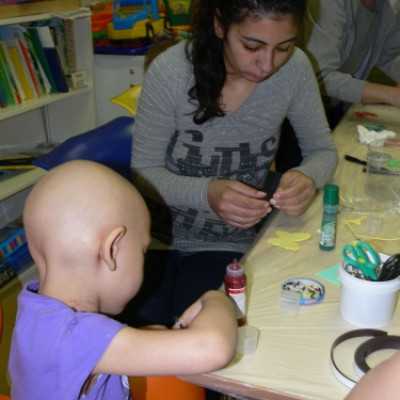 Élményterápiás kézműves foglalkozás a Madarász utcai Gyermekklinika Hematológiáján - adó, 1%, alapítvány, támogatás