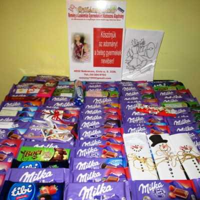 Érkeznek a „cipősdoboznyi szeretet” ajándékai és a csokoládék 2018 - alapítvány, adó 1%, támogatás