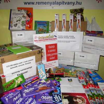 Érkeznek a „cipősdoboznyi szeretet” ajándékai és a csokoládék 2018 - alapítvány, adó 1%, támogatás