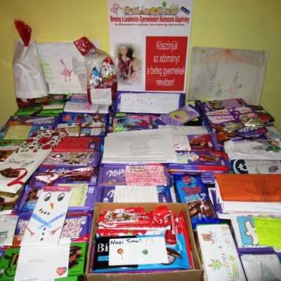 Érkeznek a „cipősdoboznyi szeretet” ajándékai és a csokoládék 2018 - alapítvány, adó 1%, támogatás