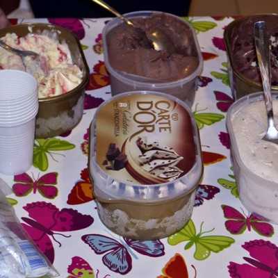 Kedves hűtő mágnes csacsik, és Hajdú Coopnál vásárolt fagyifinomságok a melegben - alapítvány, adó 1%, támogatás