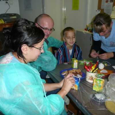 Kézműves foglalkozás a Debreceni haematológián - adó, 1%, alapítvány, támogatás