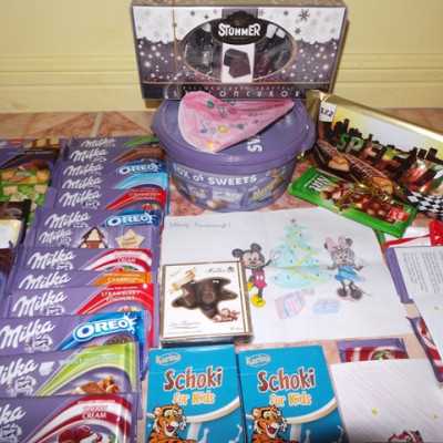 Érkeznek a „cipős doboznyi szeretet” ajándékai és a csokoládék 2015 - alapítvány, adó 1%, támogatás