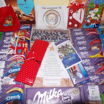 Érkeznek a „cipős doboznyi szeretet” ajándékai és a csokoládék 2015 - alapítvány, adó 1%, támogatás