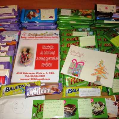 Érkeznek a „cipősdoboznyi szeretet” ajándékai és a csokoládék 2017 - alapítvány, adó 1%, támogatás