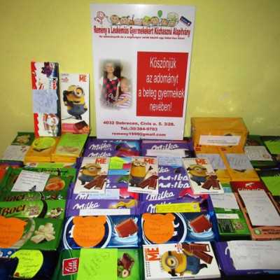 Érkeznek a „cipősdoboznyi szeretet” ajándékai és a csokoládék 2018 - alapítvány, adó 1%, támogatás