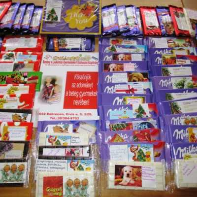 Érkeznek a „cipősdoboznyi szeretet” ajándékai és a csokoládék 2017 - alapítvány, adó 1%, támogatás