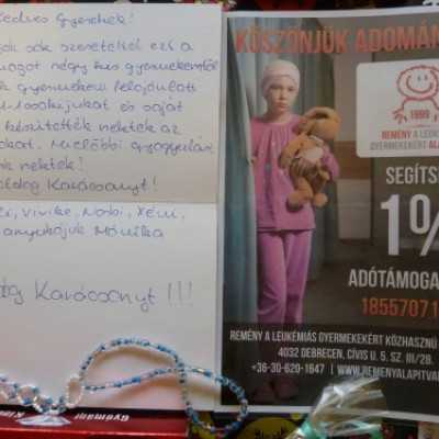 Megérkezett az elsõ cipõsdoboznyi szeretet - adó, 1%, alapítvány, támogatás