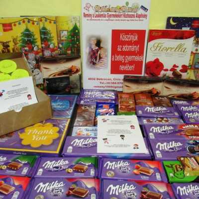 Érkeznek a „cipősdoboznyi szeretet” ajándékai és a csokoládék 2018 - alapítvány, adó 1%, támogatás