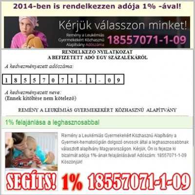 Rendelkező nyilatkozat-felajánlás a leghasznosabban - alapítvány, adó 1%, támogatás